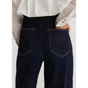 Mint Velvet Dark Indigo Tailored Wide Jeans